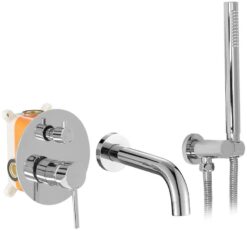 Podomietková vaňová batéria Rea Lungo chróm + box REA www.69x.sk