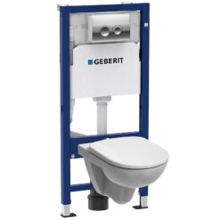 Podomietková zostava + tlačidlo Delta 25 chróm + WC misa Selnova Geberit www.69x.sk