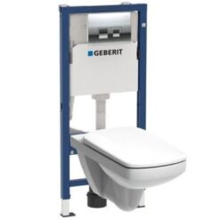 Podomietková zostava + tlačidlo Delta 35 chróm + WC misa Selnova Geberit www.69x.sk