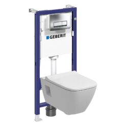 Podomietková zostava + tlačidlo Delta 50 chróm + WC misa Selnova Geberit www.69x.sk