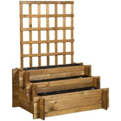 Poschodový kvetináč mriežka 80x60x100/38 cm Merkury Market www.69x.sk