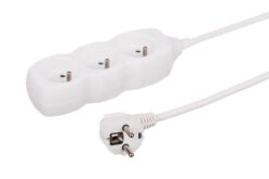 Predlžovací kábel 3G 1,5M biely 34200 PROMO  www.69x.sk