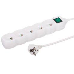 Predlžovací kábel 5G 3X1 Z/U 1,5M 35515 biely  www.69x.sk