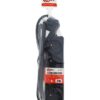 Predlžovací kábel Q-352f 4x Z/U 2m čierny  www.69x.sk
