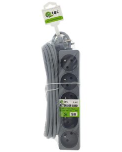 Predlžovací kábel Q-405f 5x z/u 5m sivý  www.69x.sk