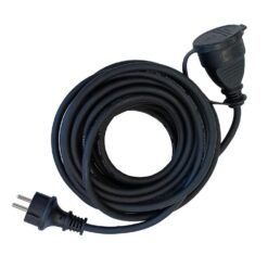 Predlžovací kábel gumený čierny 10397 20M IP44 3GX1.5  www.69x.sk