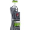Predlžovací kábel s vypínačom Q-396f 3x z/u 3m sivý  www.69x.sk