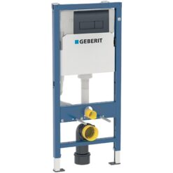 Predstenový inštalačný systém Geberit + tlačidlo Delta 50 čierna matný  458.135.14.1 Geberit www.69x.sk