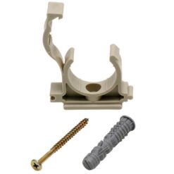 Príchytka jednoduchá na rúry s klapkou a hmoždinkou 16 mm (2 ks) Tycner www.69x.sk