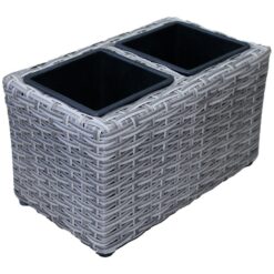 Prútený kvetináč 31x18x18h sivý Merkury Market www.69x.sk