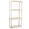 Regál plastový T60/4E ecru 133x60x30 cm – 4 police/20kg Merkury Market www.69x.sk