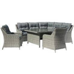 Rohová sedacia súprava Bolzano šedá  www.69x.sk