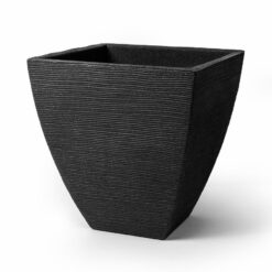 Ryhovaný kvetináč 40 x 40 x H 42 cm antracit JELENIA PLAST www.69x.sk