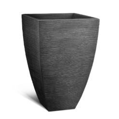 Ryhovaný kvetináč 40 x 40 x H 60 cm antracit JELENIA PLAST www.69x.sk