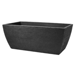 Ryhovaný kvetináč 80 x 40 x H 34 cm antracit JELENIA PLAST www.69x.sk