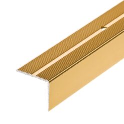 Schodiskový profil s drážkou LSSR 42X22 1,0m zlatý PARQUET MERCADO www.69x.sk