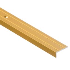 Schodiskový profil úzky LSW 10X25 1,0 zlatý PARQUET MERCADO www.69x.sk
