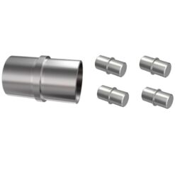 Spojka zábradlí nehrdz. oceľ 1x42.4 + 4x12 aisi304 Avis www.69x.sk