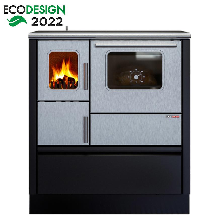 Sporák INOX 75 6kW pravý Alfa plam www.69x.sk