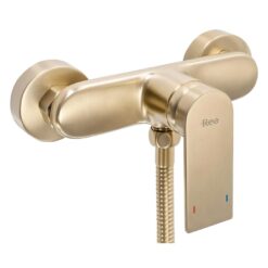 Sprchová batéria s vaňovou sadou Rea Verso zlato brúsené REA www.69x.sk