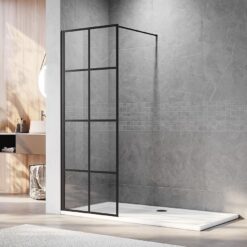 Sprchová stena Walk-In Metro 60x195 black Aqua Mercado www.69x.sk