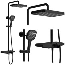 Sprchová súprava Rea Bari čierna REA www.69x.sk