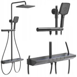 Sprchová súprava s termostatom Rea Pedro titán REA www.69x.sk