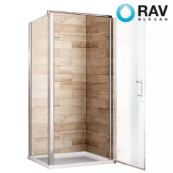 Sprchový kút Atena 100x100x190 chróm Rav Slezak www.69x.sk