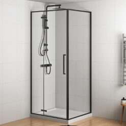 Sprchový kút Etna 100x80 black Aqua Mercado www.69x.sk