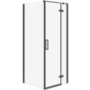 Sprchový kút Jota pravý 80x80x195 čierny profil CERSANIT www.69x.sk