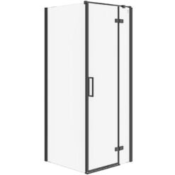 Sprchový kút Jota pravý 80x80x195 čierny profil CERSANIT www.69x.sk