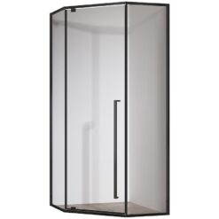 Sprchový kút päťuhlová Light 80x80x195 black Aqua Mercado www.69x.sk