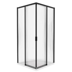 Sprchový kút štvorcový Eter 80x80x190 black Aqua Mercado www.69x.sk