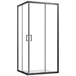 Sprchový kút štvorcový Mika 90x90x190 black Aqua Mercado www.69x.sk