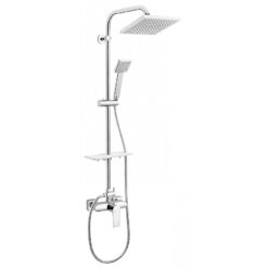 Sprchový stĺp s batériou Platto Ferro www.69x.sk