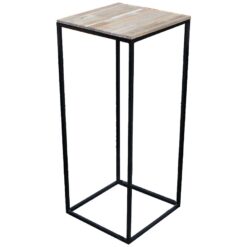 Stojan akácia/kov 34x62h prírodný Merkury Market www.69x.sk