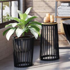 Stojan na kvety Standy 2 015 čierna FORM PLASTIC www.69x.sk