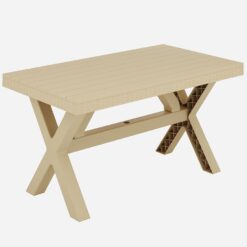 Stôl Rustic béžový 80x140 cm  www.69x.sk