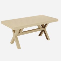 Stôl Rustic béžový 90x180 cm  www.69x.sk