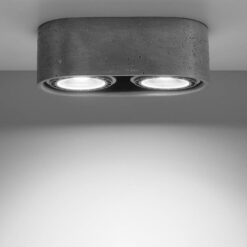Stropná lampa Ellen 2 betón Merkury Market www.69x.sk