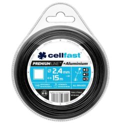 Struna do kosačky PREMIUM  2,4mm x 15m štvorcová Cell Fast www.69x.sk