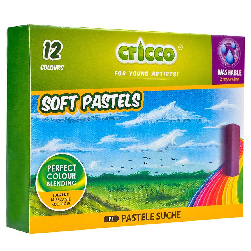 Suchý pastel Cricco kpl. 12-farieb Merkury Market www.69x.sk