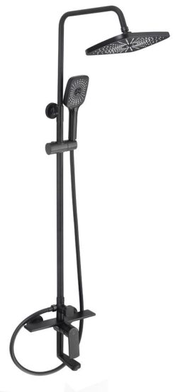 Súprava na vaňu a sprchu Kama Black s dažďovou sprchou AQUA MERCADO BASIC www.69x.sk