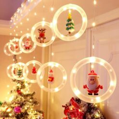 Svetelný LED záves kruhy 100l 10 ks vonkajšie Transf+program  www.69x.sk