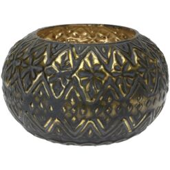 Svietnik 13x9cm 245gr zlatý čierny Merkury Market www.69x.sk