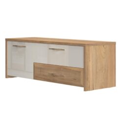 TV stolík Gala TV135-1K2F/GL lakované pacific walnut/beige Merkury Market www.69x.sk