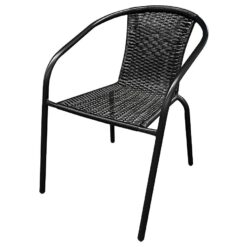 Technoratanová stolička Bistro XT1101 čierna  www.69x.sk