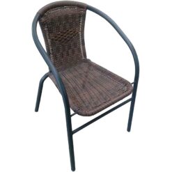 Technoratanová stolička Bistro hnedá Merkury Market www.69x.sk