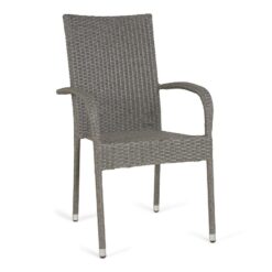 Technoratanová stolička Pariso sivá  www.69x.sk