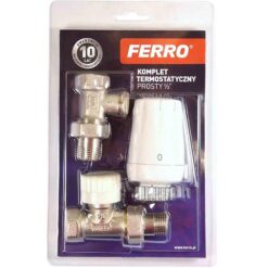 Termostatická zostava priama s hlavicou GT11 a spätným ventilom ZTM07 Ferro www.69x.sk